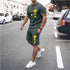 Men's Sports Casual Simple Fashion Short-sleeved Two-piece Suit
